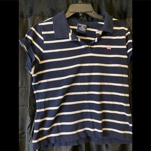 Blue & White Polo Shirt